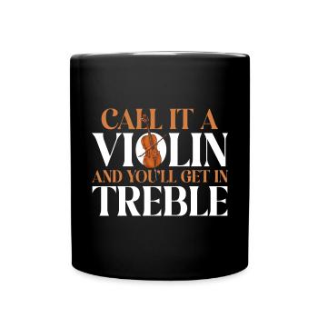Cellospieler Cellist Musiker Cello - Tasse einfarbig - Schwarz - Vorne