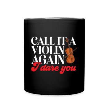 Cellospieler Cellist Musiker Cello - Tasse einfarbig - Schwarz - Vorne