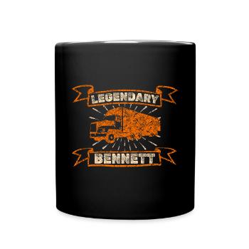 Trucker Bennett - Tasse einfarbig - Schwarz - Vorne