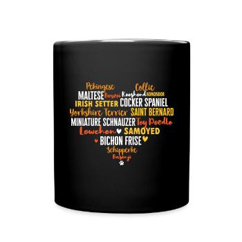 Salon de coiffure pour chiens - Mug uni - noir - Devant