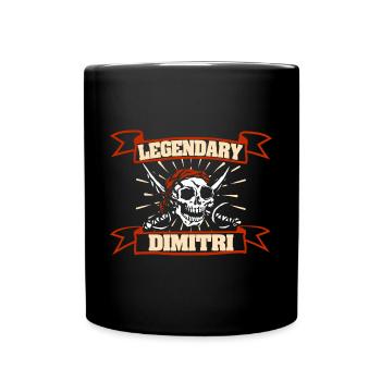 Fasching Dimitri - Tasse einfarbig - Schwarz - Vorne