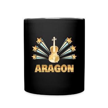 Aragon - Tasse einfarbig - Schwarz - Vorne