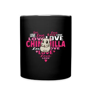 Chinchilla - Tasse einfarbig - Schwarz - Vorne