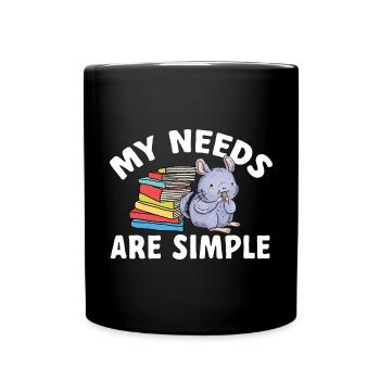 Chinchilla - Tasse einfarbig - Schwarz - Vorne