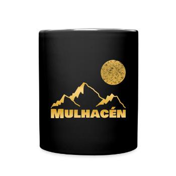 Mulhacén als Berg - Tasse einfarbig - Schwarz - Vorne