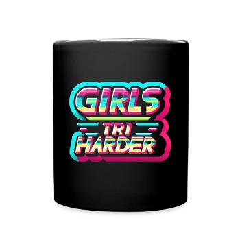 Filles Tri 9 - Mug uni - noir - Devant
