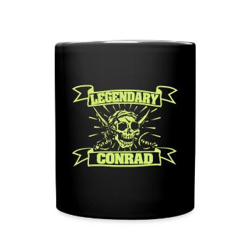 Fasching Conrad - Tasse einfarbig - Schwarz - Vorne