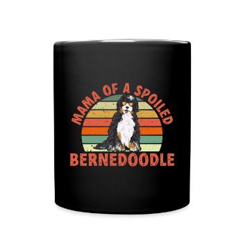 Bernedoodle Dog - Full Colour Mug - black - Front