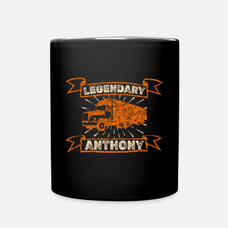Trucker Anthony - Full Colour Mug - black