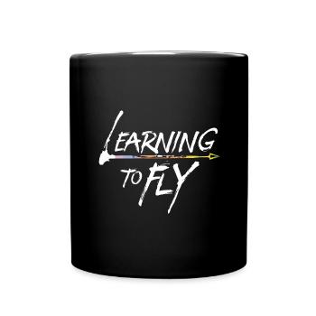Apprendre à piloter Flying Airplane Pilot Flyer - Mug uni - noir - Devant