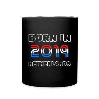 Netherlands 2019 - Tasse einfarbig - Schwarz - Vorne