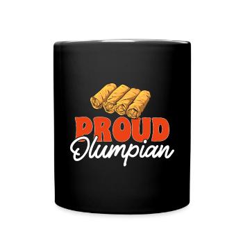 Lumpia Filipino Food Philippines - Full Colour Mug - black - Front