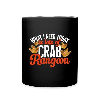 Krabben Rangoon Crab Rangoon - Full Colour Mug - black - Front