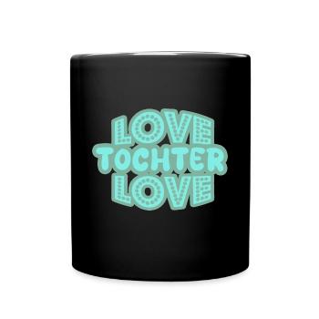 Dire Fille - Mug uni - noir - Devant