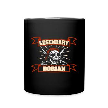 Fasching Dorian - Tasse einfarbig - Schwarz - Vorne