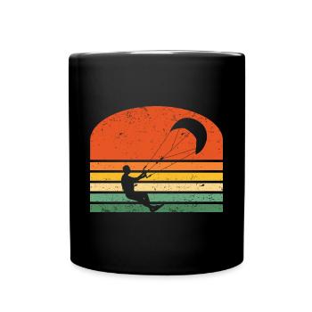 Kitesurfing - Tasse einfarbig - Schwarz - Vorne