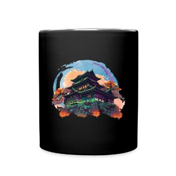 Japanisches Haus Kominka - Tasse einfarbig - Schwarz - Vorne