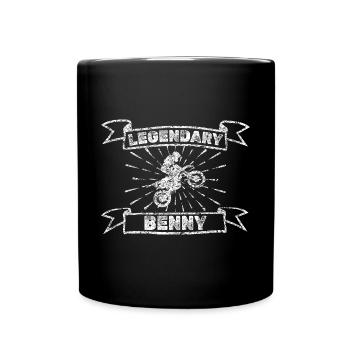 Motorcycle Benny - Full Colour Mug - black - Front