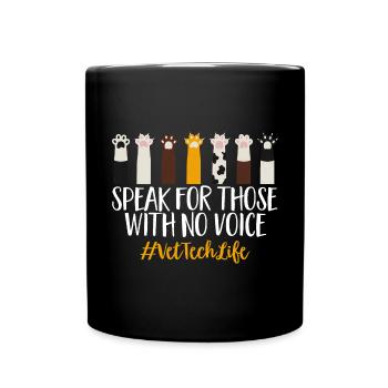 Vet Tech Veterinary Veterinary Technician - Full Colour Mug - black - Front