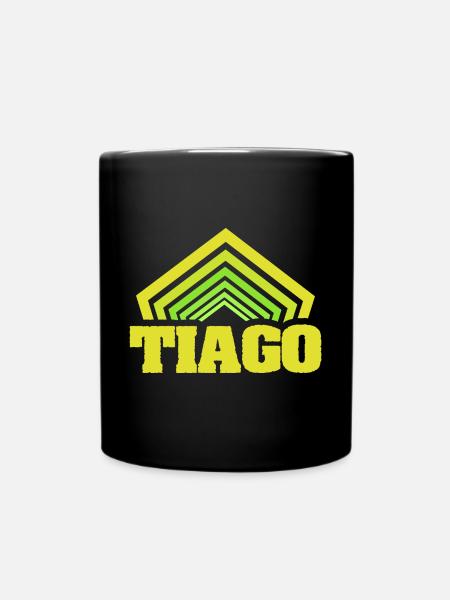 Vorname Tiago - Tasse einfarbig - Schwarz