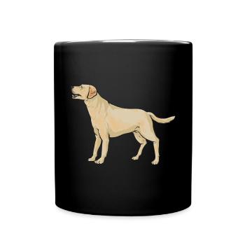 Labrador Retriever jaune - Mug uni - noir - Devant