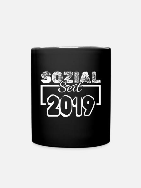 seit 2019 - Tasse einfarbig - Schwarz