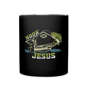 Crochet sur Jésus - Mug uni - noir - Devant