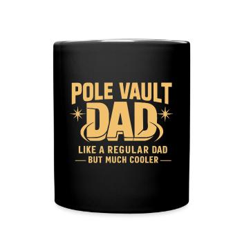 Stabhochspringer-Geschenk - Tasse einfarbig - Schwarz - Vorne