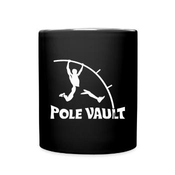 Stabhochspringer-Geschenk - Tasse einfarbig - Schwarz - Vorne