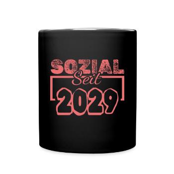 2029 - Tasse einfarbig - Schwarz - Vorne