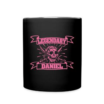 Daniel - Tasse einfarbig - Schwarz - Vorne