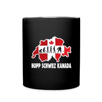Hopp Schwiiz Canada Équipe nationale de hockey sur glace - Mug uni - noir - Devant