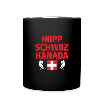 Hopp Schwiiz Canada Équipe nationale de hockey sur glace - Mug uni - noir - Devant