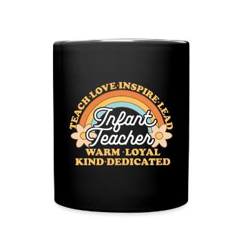 Enseignante de maternelle Éducatrice de centre de garde - Mug uni - noir - Devant