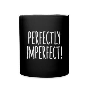 Drôle de dicton parfaitement imparfait - Mug uni - noir - Devant