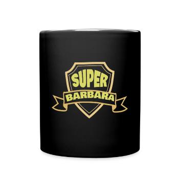 Barbara als Frauenname - Tasse einfarbig - Schwarz - Vorne