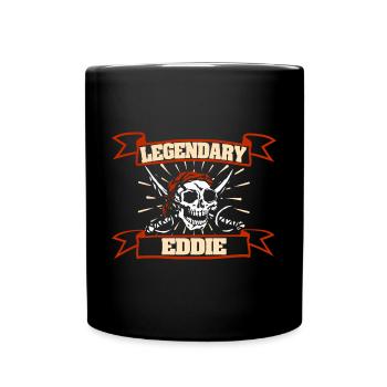 Fasching Eddie - Tasse einfarbig - Schwarz - Vorne