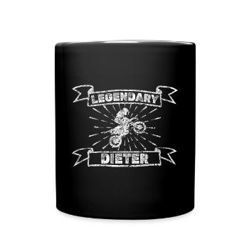 Dieter as a motorcycle - Full Colour Mug - black - Front