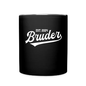 Bruder Werden 2024 Nachwuchs Geschwister Brüder - Tasse einfarbig - Schwarz - Vorne