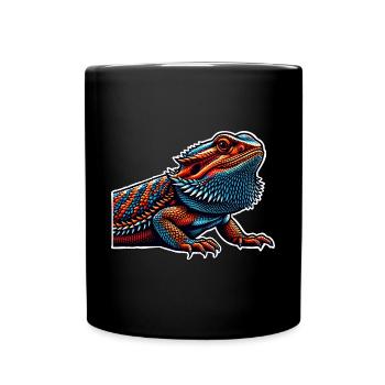Bartagame Bartagamen Bearded Dragon - Full Colour Mug - black - Front