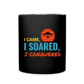 Deltaplane Sports aériens Aventure Pilote de vol à voile - Mug uni - noir - Devant