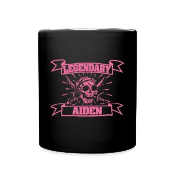 Fasching Aiden - Tasse einfarbig - Schwarz - Vorne