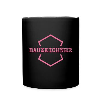 Work Draughtsman - Full Colour Mug - black - Front
