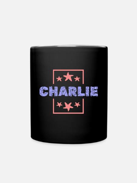 Charlie as Charlie - Full Colour Mug - black