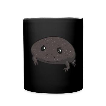 Schwarzer Regenfrosch Breviceps Fuscus Frosch - Tasse einfarbig - Schwarz - Vorne
