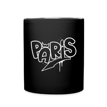 Paris Graffiti - Mug uni - noir - Devant