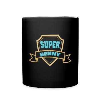 Vorname Benny - Tasse einfarbig - Schwarz - Vorne