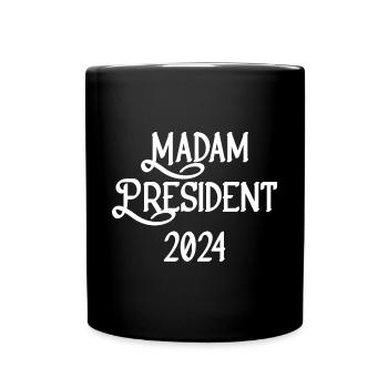 Frau Präsidentin 2024 - Tasse einfarbig - Schwarz - Vorne