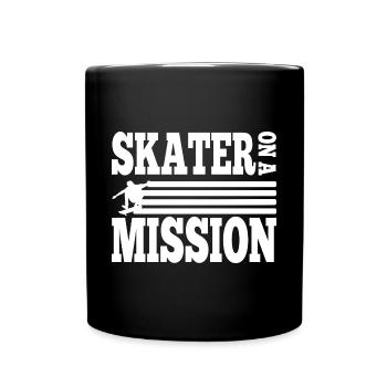 Skateboard Art For Boys Girls Men Skateboard Gifts - Tasse einfarbig - Schwarz - Vorne