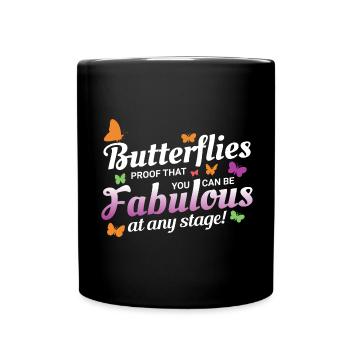 Schmetterlinge, Schmetterlinge, Insektensammler, Entomologie - Tasse einfarbig - Schwarz - Vorne